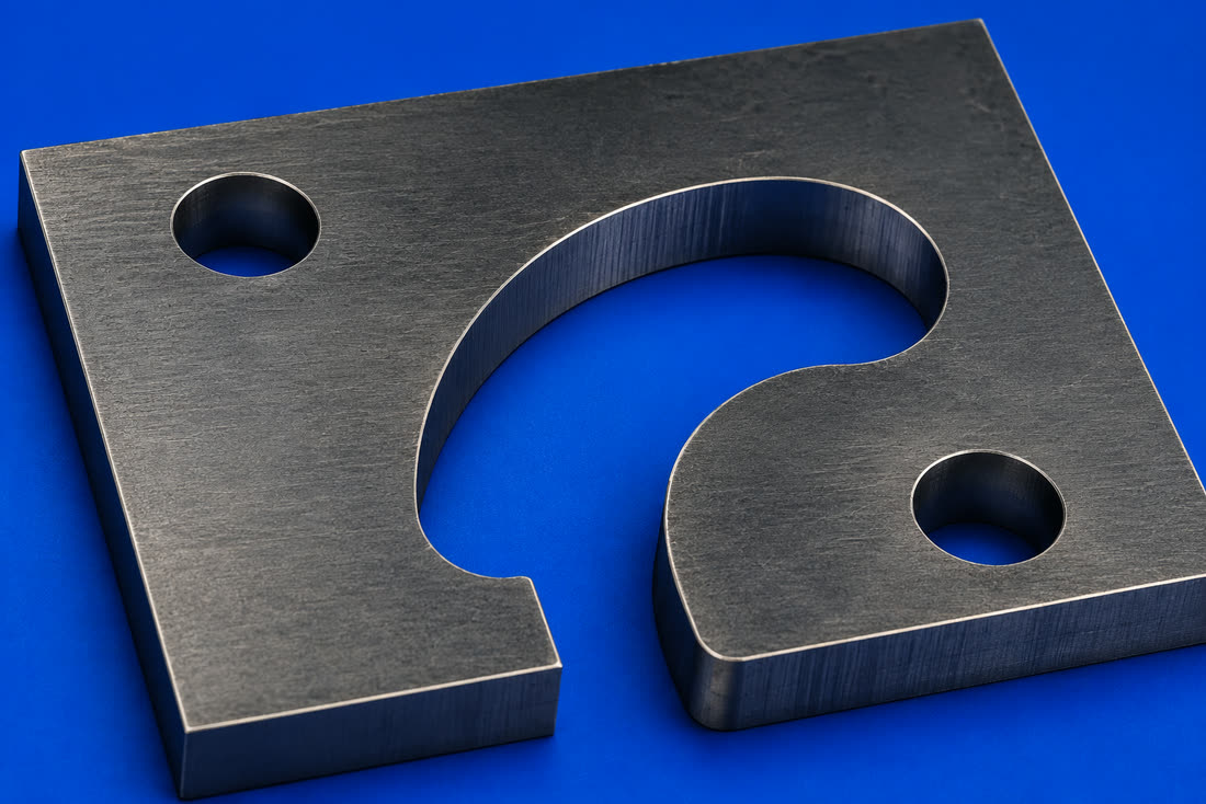 Steel — waterjet cut