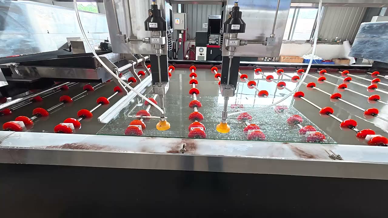 Glass at scale — waterjet cut